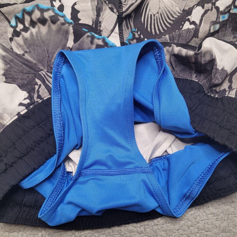 Lululemon Tracker Shorts 8 Exploded So Fly Butterfly Angel Wing Black Running - Picture 7 of 12